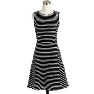 J. Crew paneled striped sleeveless flared dress 8